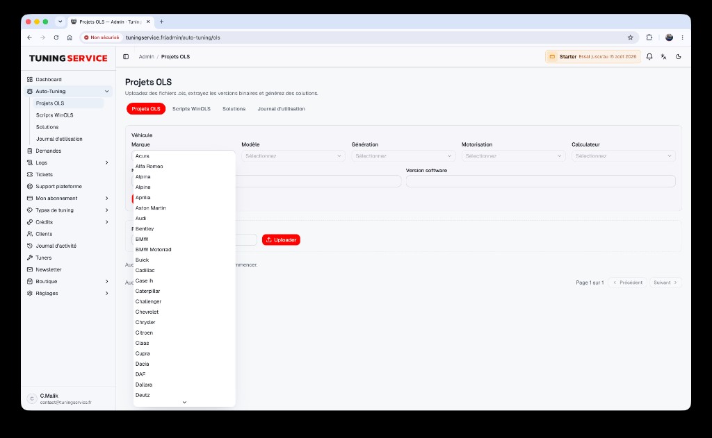 Projets .OLS : structurez et valorisez vos fichiers WinOLS sur votre file-service en marque blanche